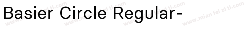 Basier Circle Regular字体转换